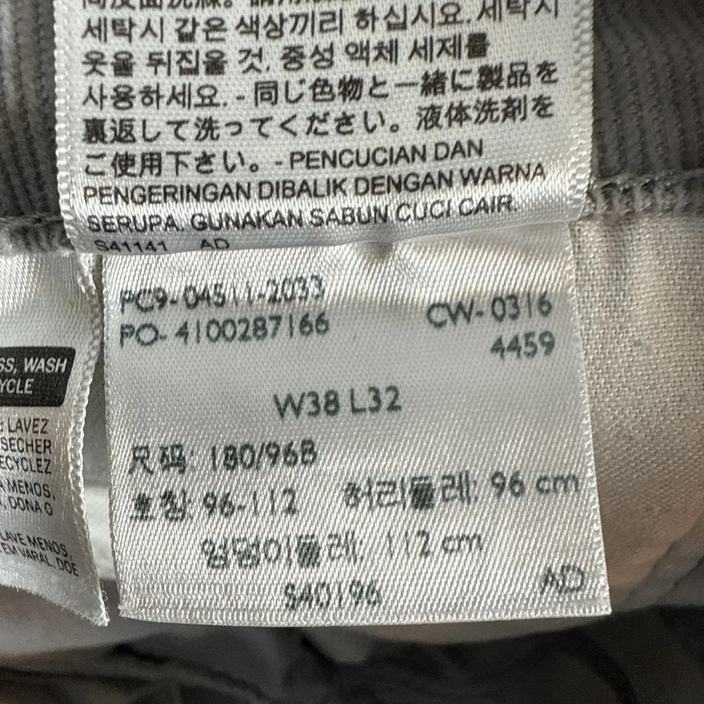 Levi's 511 Pants Corduroy Slim Light Gray Stretch Men's Size 38X32 - Picture 10 of 10